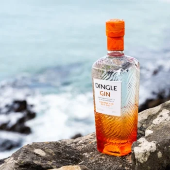 Dingle Orange & Sea Salt Gin bottle closeup